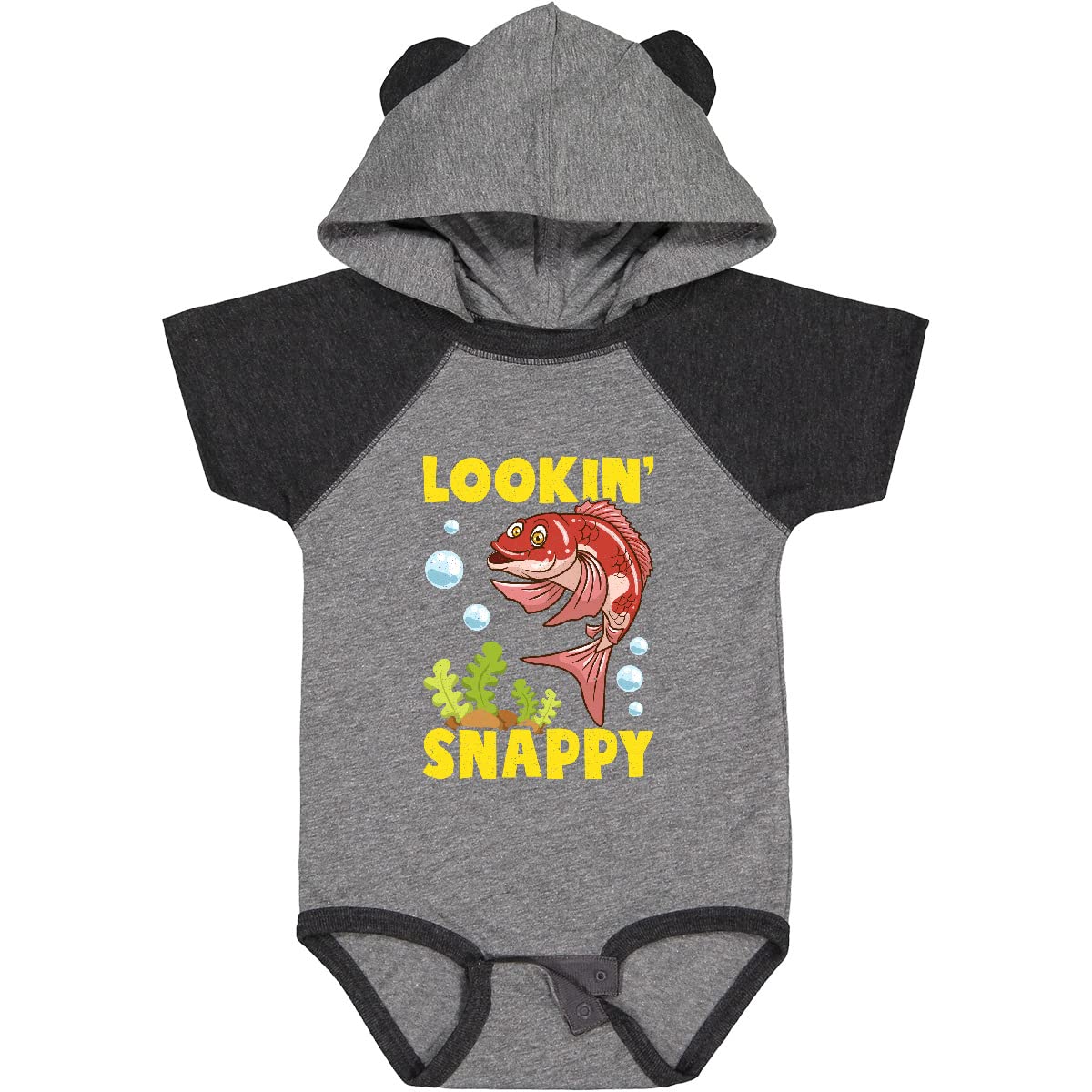 Inktastic Red Snapper Funny Fish Baby Bodysuit - Cute Infant Onesie for Boys & Girls - Perfect for Beach Trips, Fishing Outings, and Family Photos