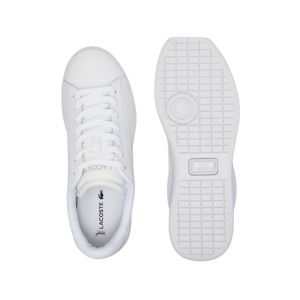 Lacoste Women's Carnaby Set 224 10 SFA Sneakers - White Leather Casual Shoes for Women | Perfect for Work, Gym & Everyday Wear