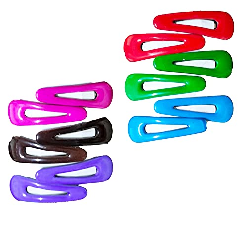 Ghelonadi No-Slip Hair Clips for Women, Girls & Baby Girls - 6 Pairs Multicolor Hairpins for School, Work & Special Occasions