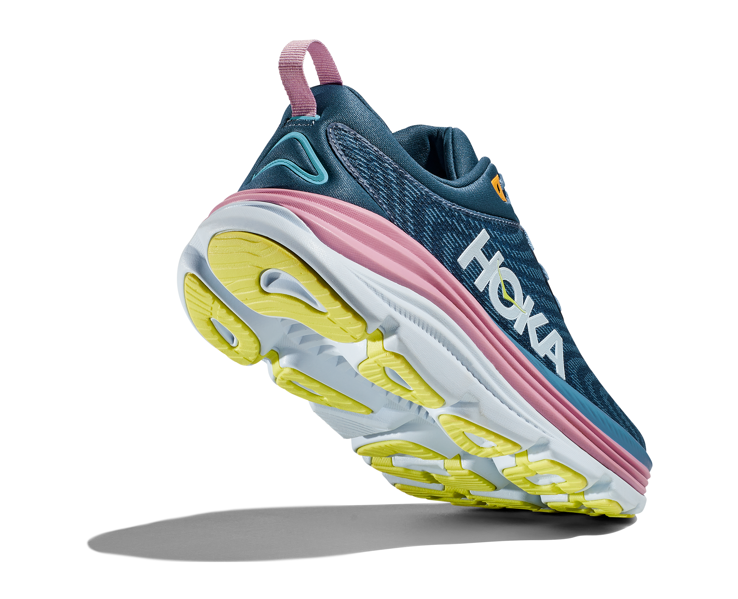 Women's HOKA Gaviota 5 Running Shoes (RHD, Real Teal/Shadow) - Stability & Cushion for Road Running, Walking & Everyday Comfort