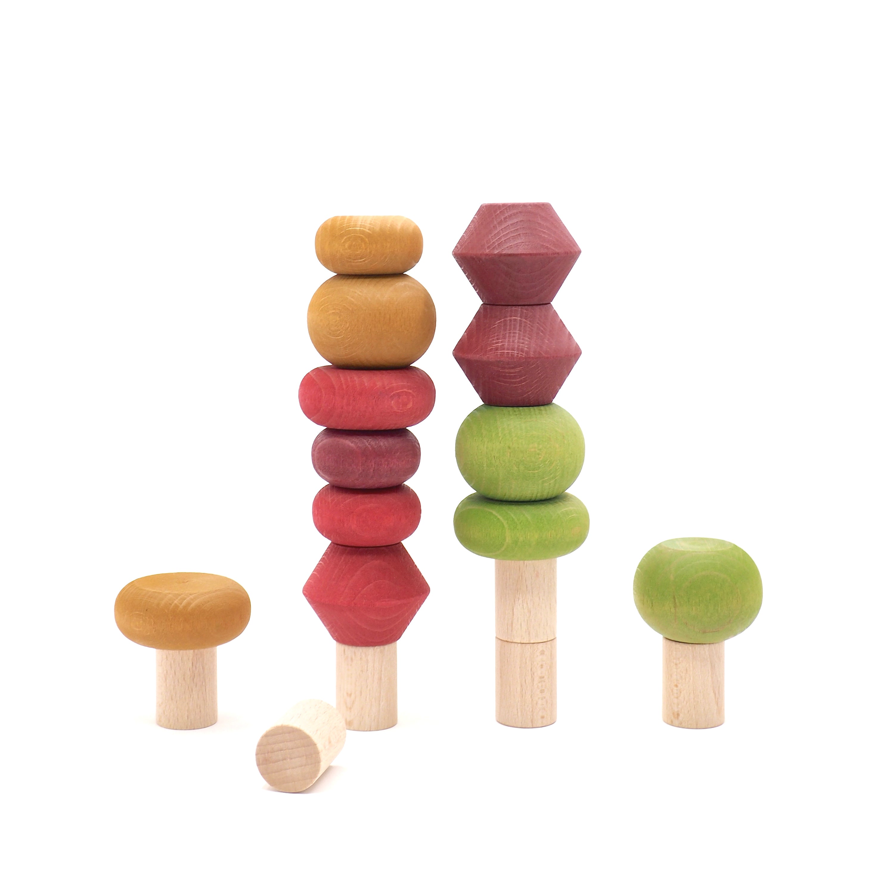Lubulona Wooden Stacking Trees Toy - Montessori Educational Stacking Blocks for Toddlers, Kids Learning & Development - Perfect for Preschool Classroom, Daycare, and Home Playtime