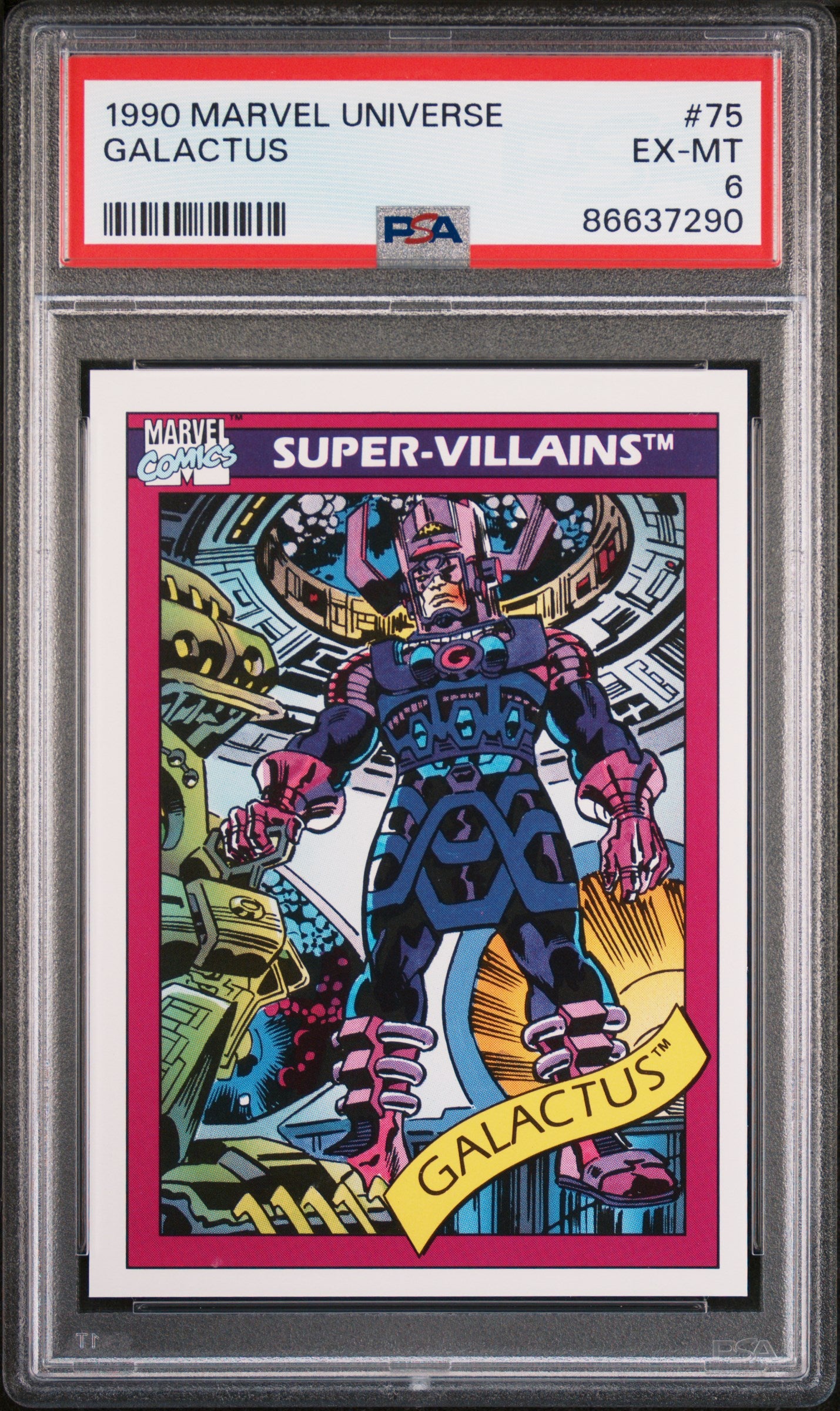 1990 Marvel Universe Galactus #75 PSA 6 Graded Comic - Rare Collectible for Superhero Fans & Investors | Perfect for Display, Gifts & Comic Collections