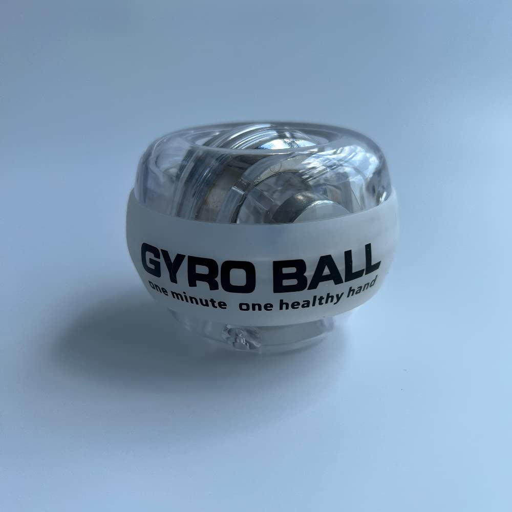 Power Wrist Ball Gyro Hand Grip Strengthener - Wrist & Forearm Exerciser for Strength Training, Rehabilitation & Carpal Tunnel Relief - Perfect for Athletes, Office Workers & Gamers