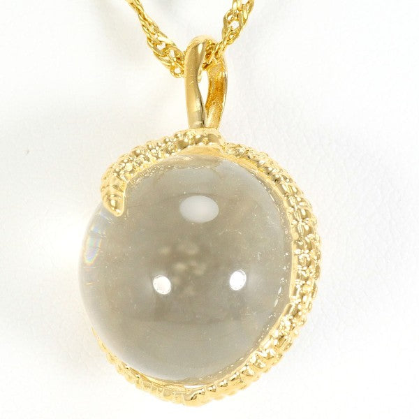 18K Yellow Gold Quartz Necklace for Women - Elegant & Durable Jewelry Gift for Birthday, Anniversary, Valentine's Day | Perfect for Parties, Weddings & Special Occasions