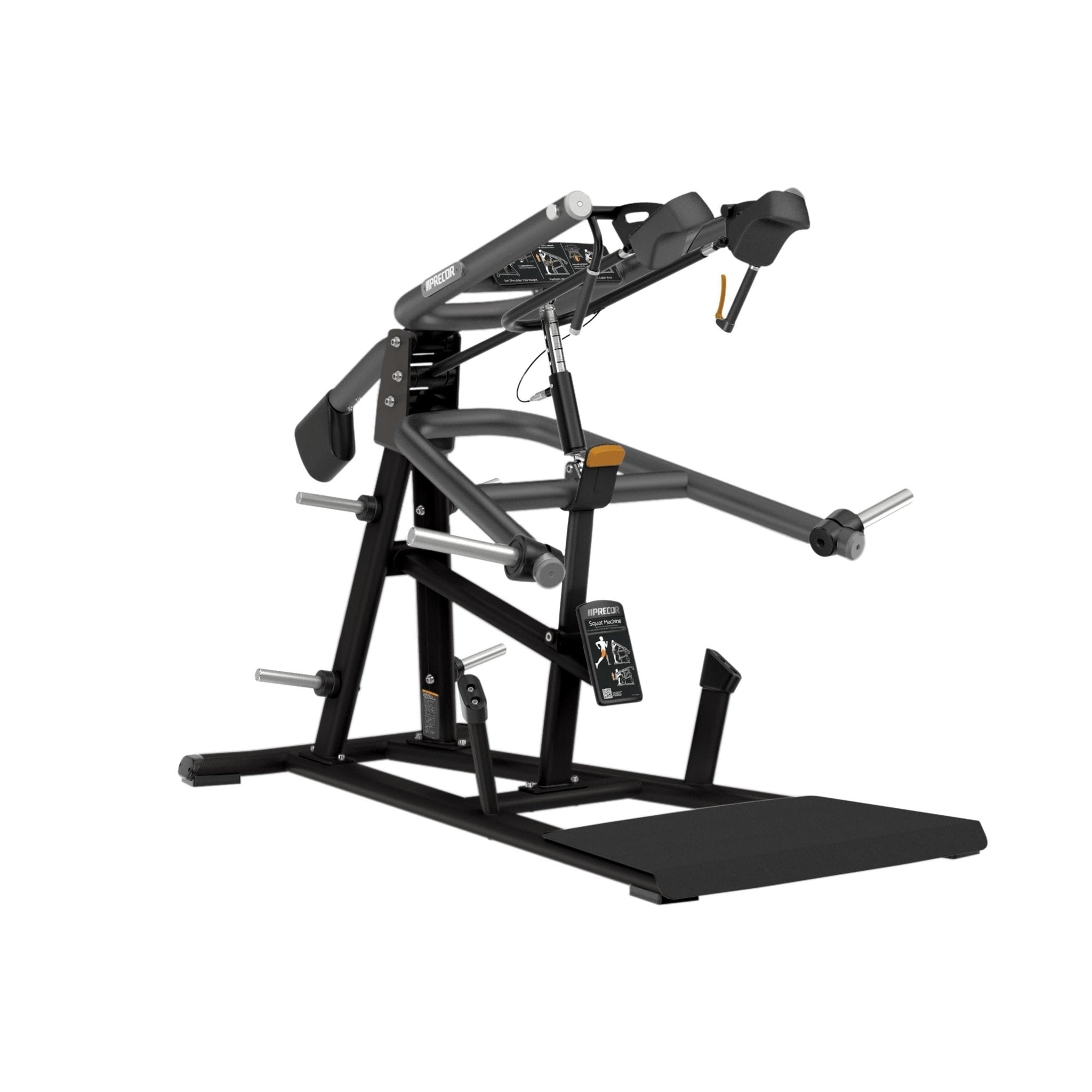 Precor Discovery Series Squat Machine (DPL0624) - Professional Strength Training Equipment for Home & Gym Use - Perfect for Leg Workouts, Squat Exercises & Lower Body Toning