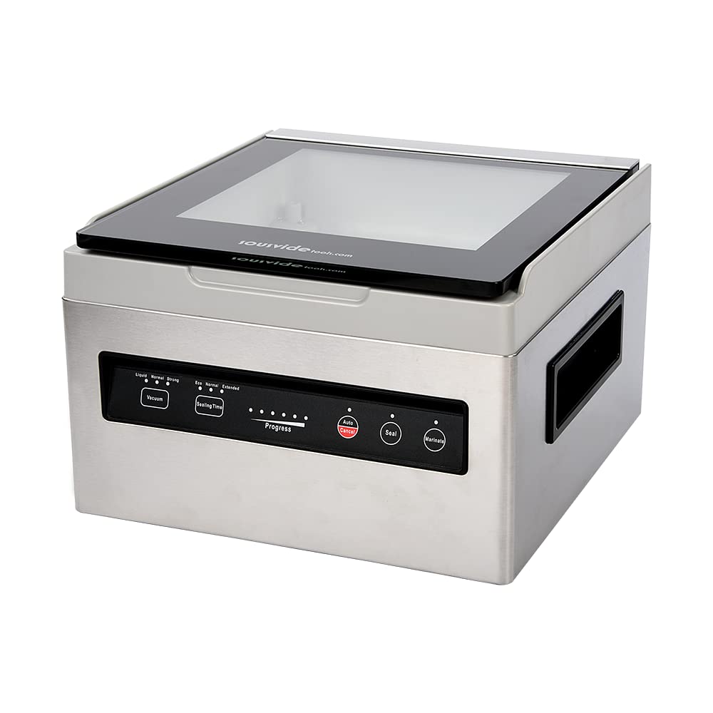 Sous Vide Vacuum Sealer Machine - IV2.5 Deep Chamber Vacuum Sealer with 25cm Bag Sealing Bar for Sous Vide Cooking, Food Preservation & Meal Prep - Perfect for Home Kitchens, Restaurants & Commercial Use