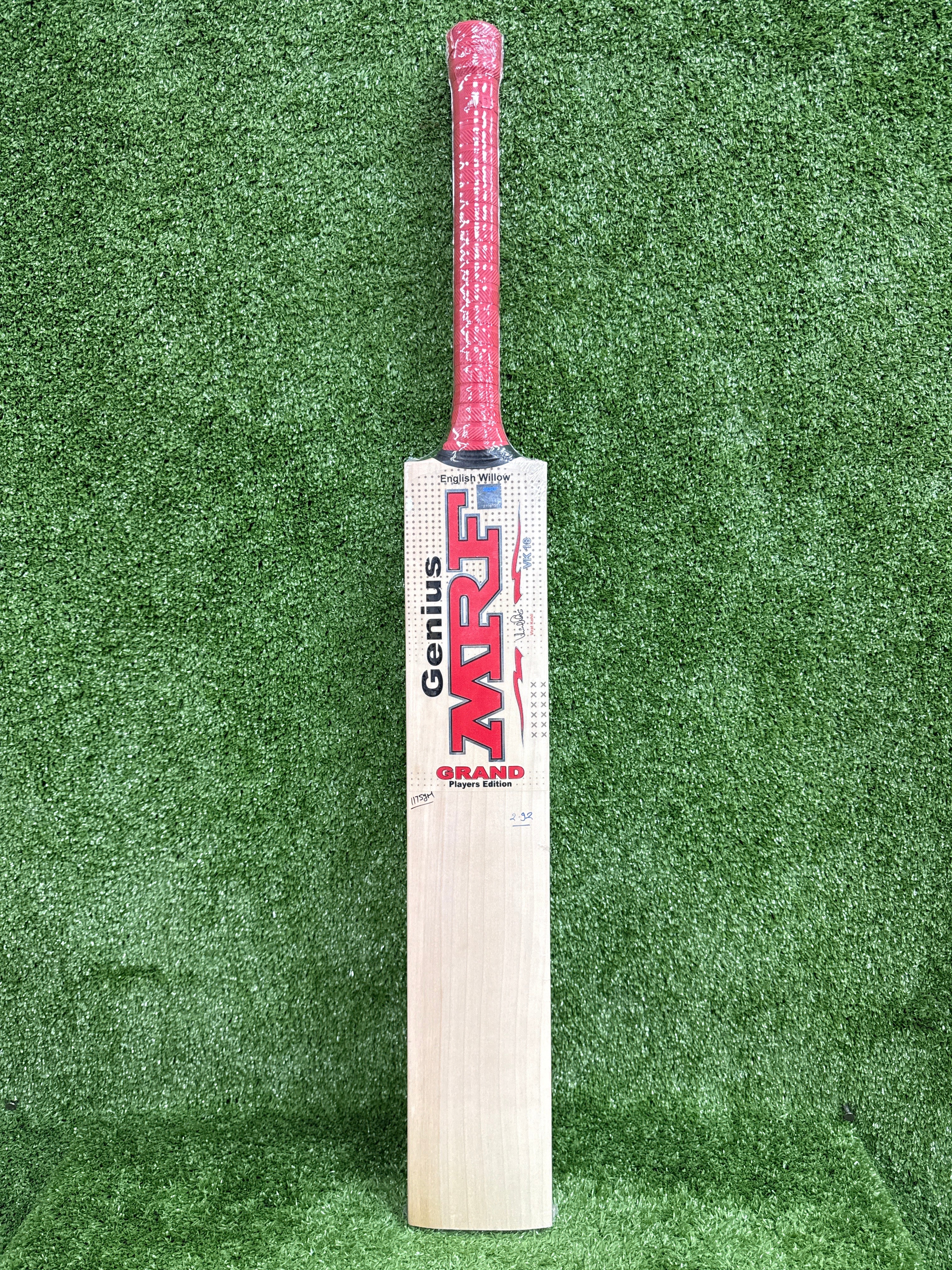 Premium MRF Genius Grand Players Edition English Willow Cricket Bat - Professional Grade for Matches & Practice - Perfect for Tournaments & Training Sessions