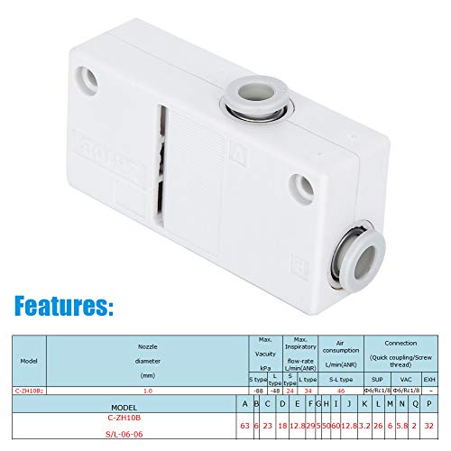 Air Vacuum Generator | High-Efficiency Vacuum Ejector | Durable & Cost-Effective for Packaging, Machinery, Printing, Electronics & Plastic Industries | Ideal for Industrial Automation & Production Lines