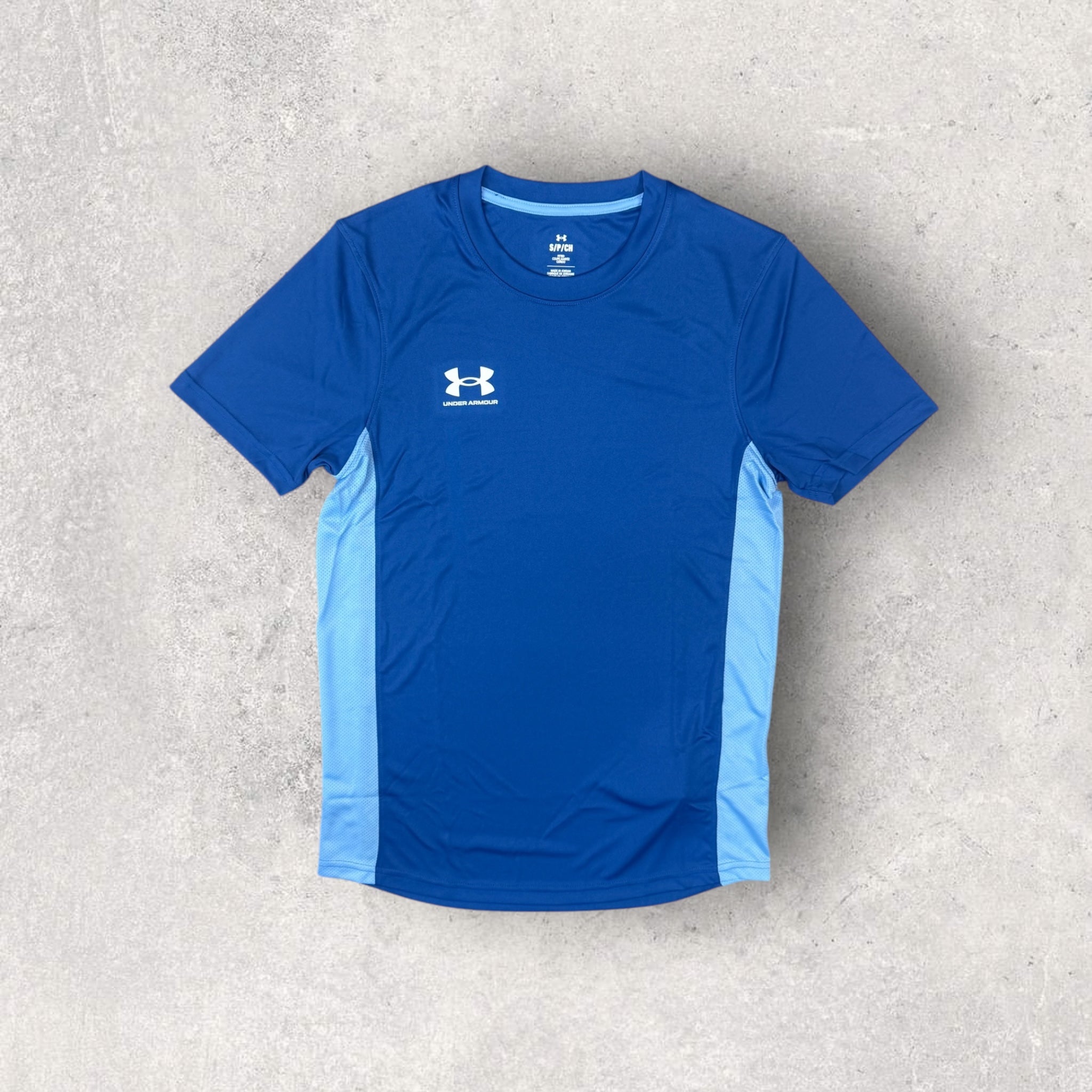UNDER ARMOUR Men's Challenger Tech T-Shirt & Shorts Set - Moisture-Wicking, Breathable Workout Outfit - Perfect for Gym, Running & Training (Tech Blue)