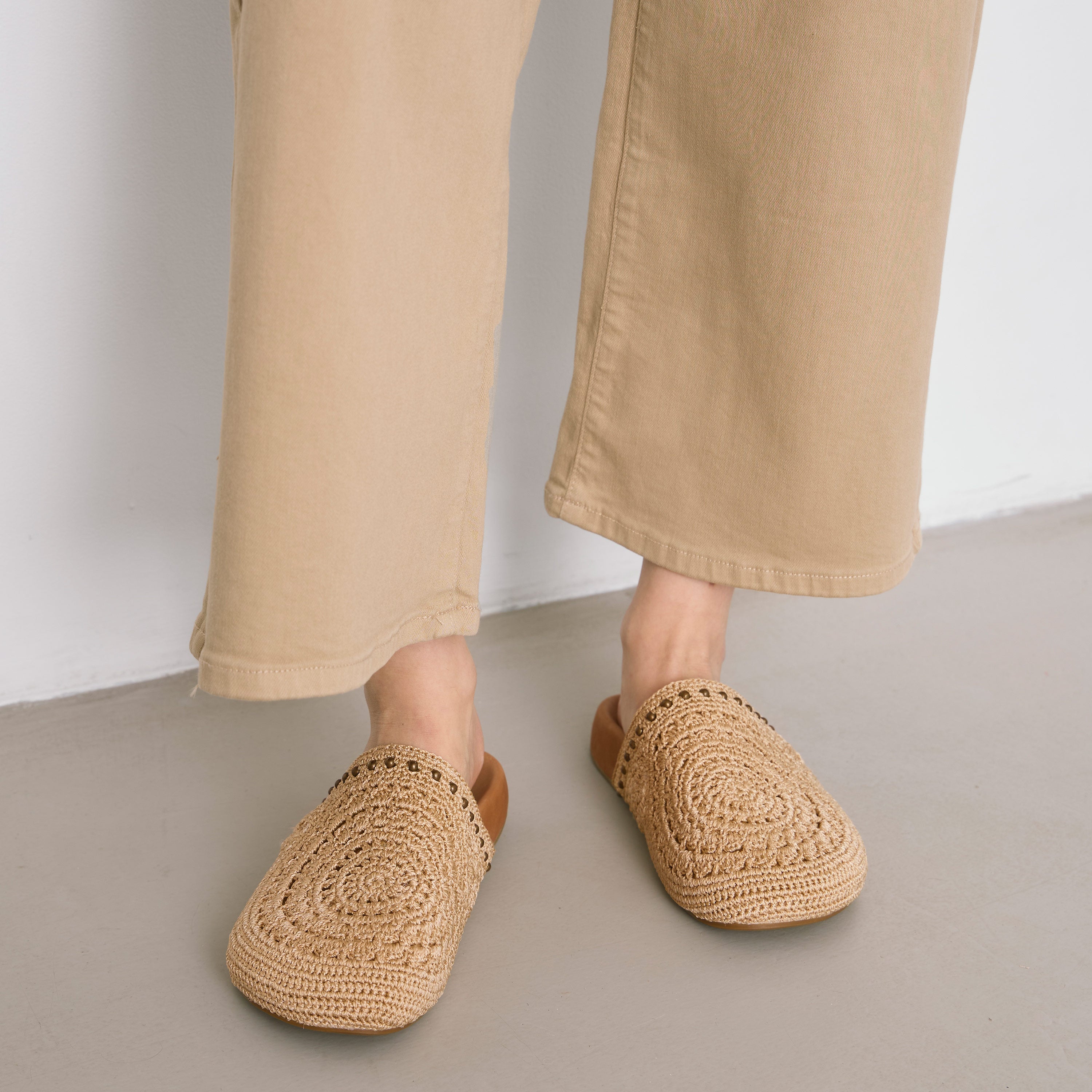 Bolinas Crochet Clogs for Women - Comfortable Handmade Summer Slide Sandals with Arch Support - Perfect for Beach, Pool, and Casual Outings