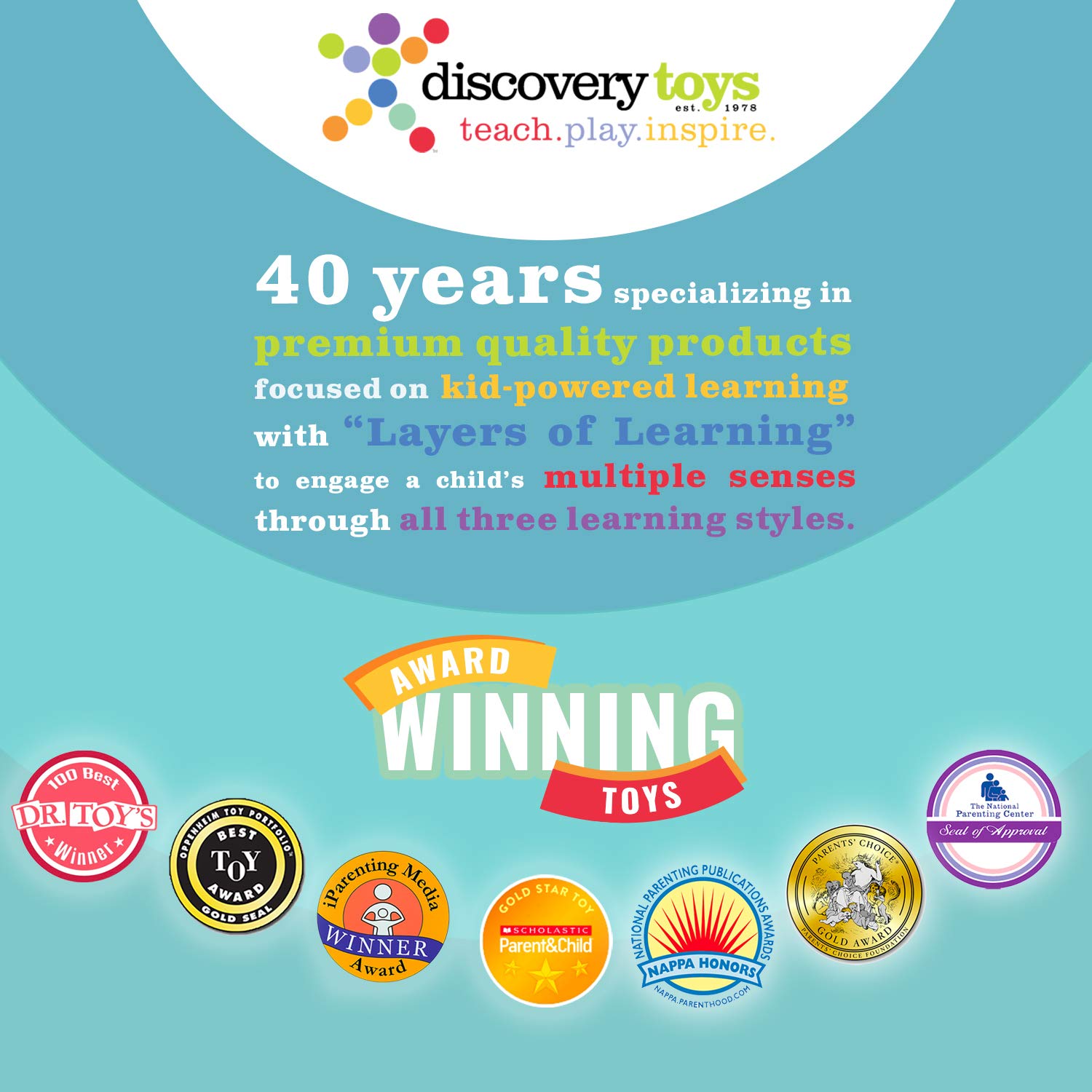 Discovery Toys Castle MARBLEWORKS® Marble Run - STEM Educational Building Blocks for Kids Ages 2+ | Creative Learning Toy for Early Childhood Development | Perfect for Indoor Play, Birthday Gifts & Classroom STEM Activities