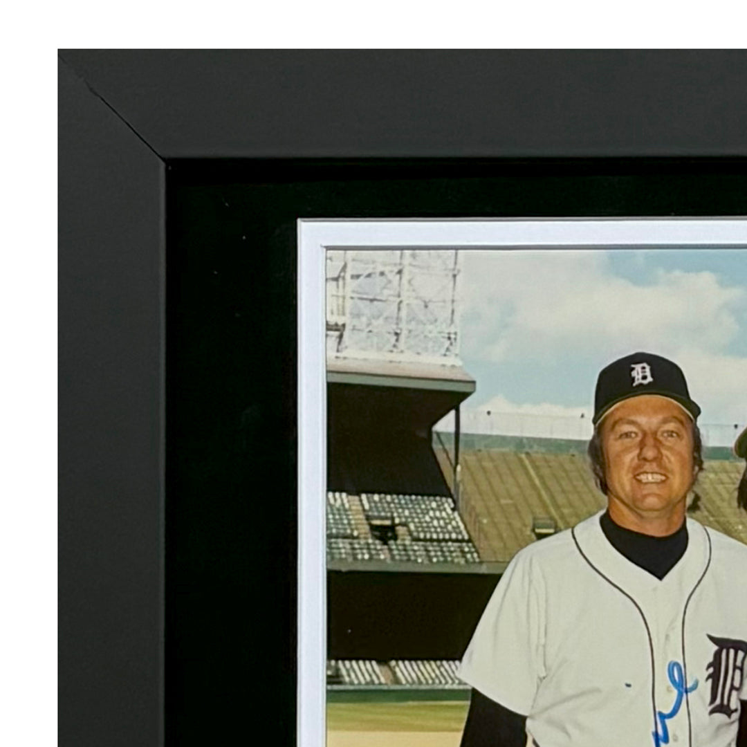 Authentic Hand-Signed Al Kaline & Brooks Robinson Framed 8x10 Baseball Photo - Perfect for Sports Memorabilia Collectors & Man Cave Decor