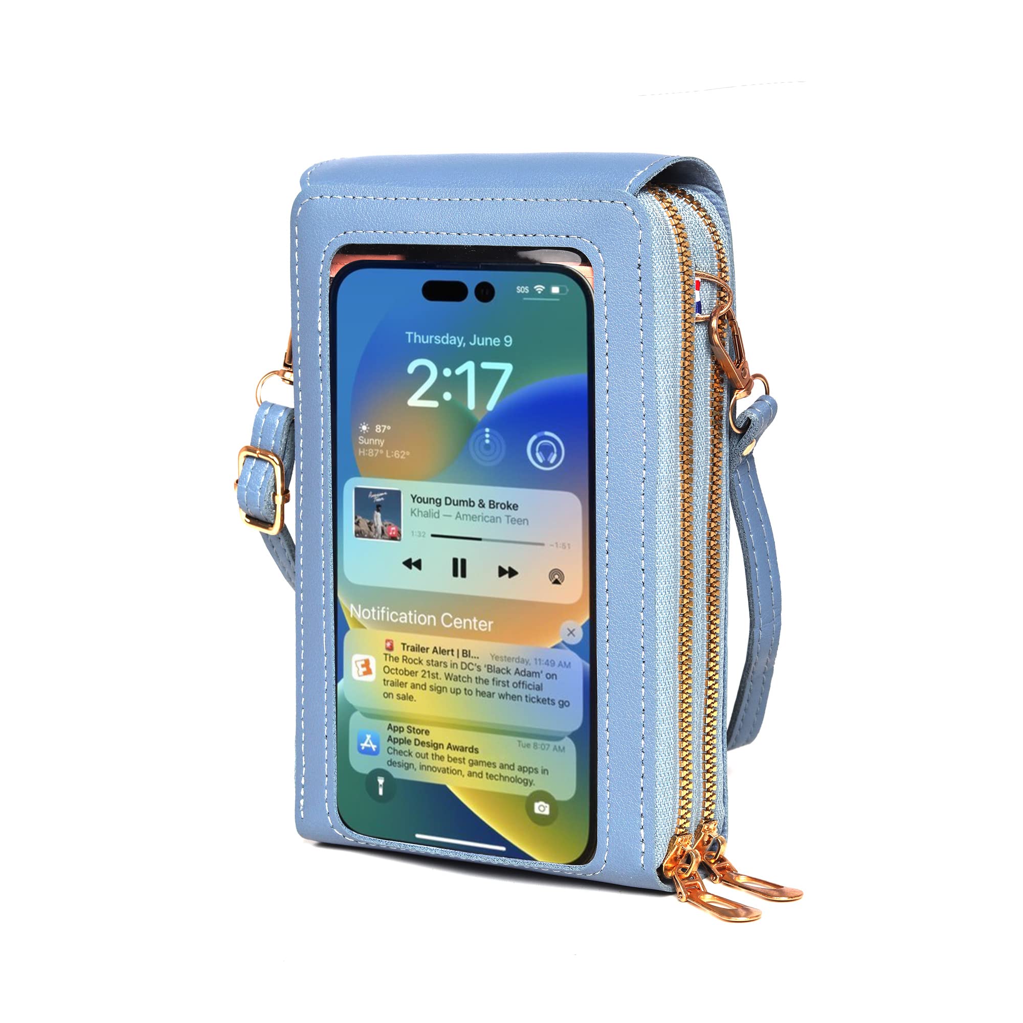 GEARONIC Women's Small Crossbody Bag - Phone Purse with Card Slots for Travel & Daily Use