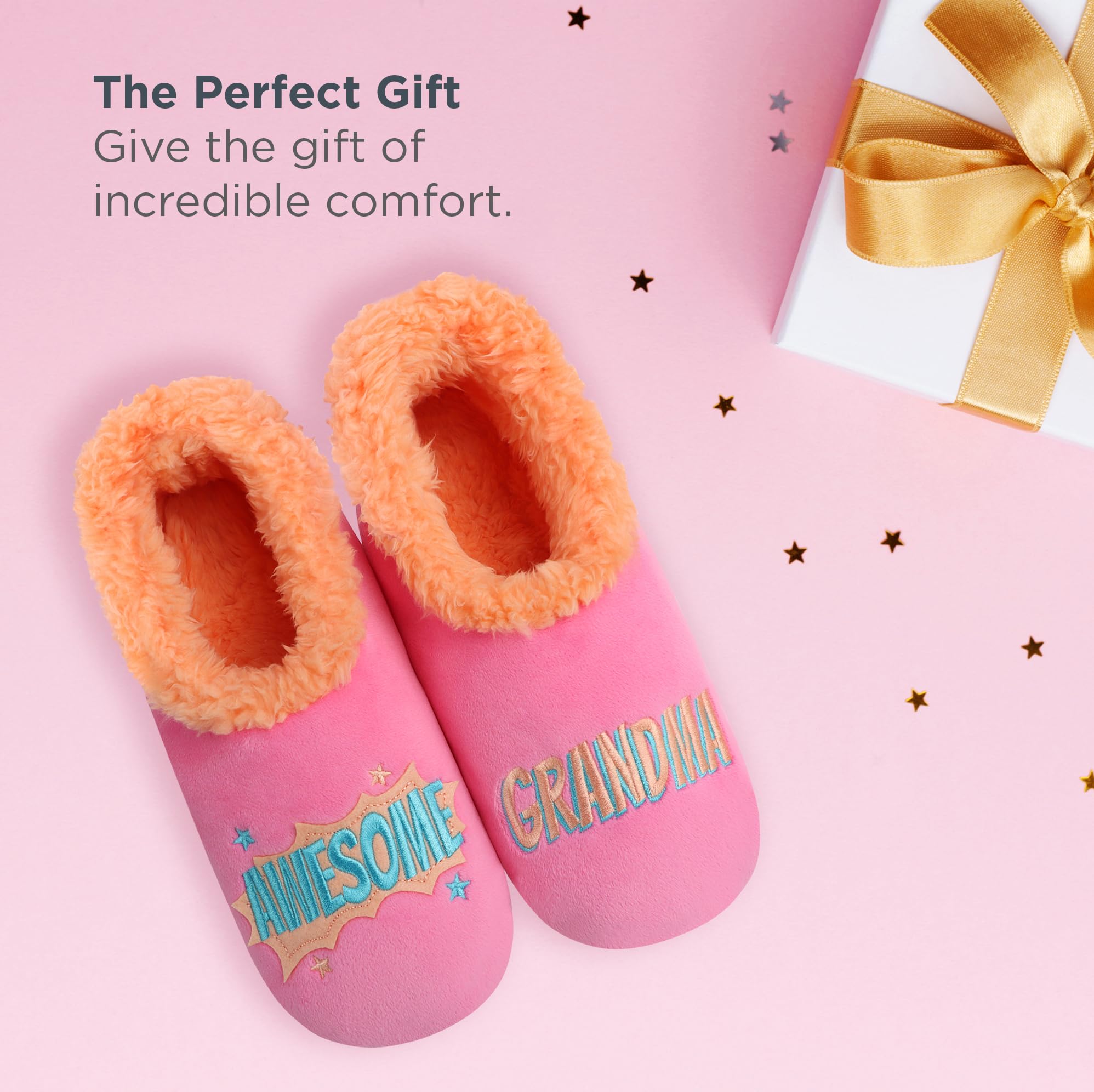 Cozy Snoozies Pairable Slipper Socks for Women - Non-Slip Fuzzy House Slippers with Fun Designs | Perfect for Indoor Relaxation, Lounging & Gift Giving