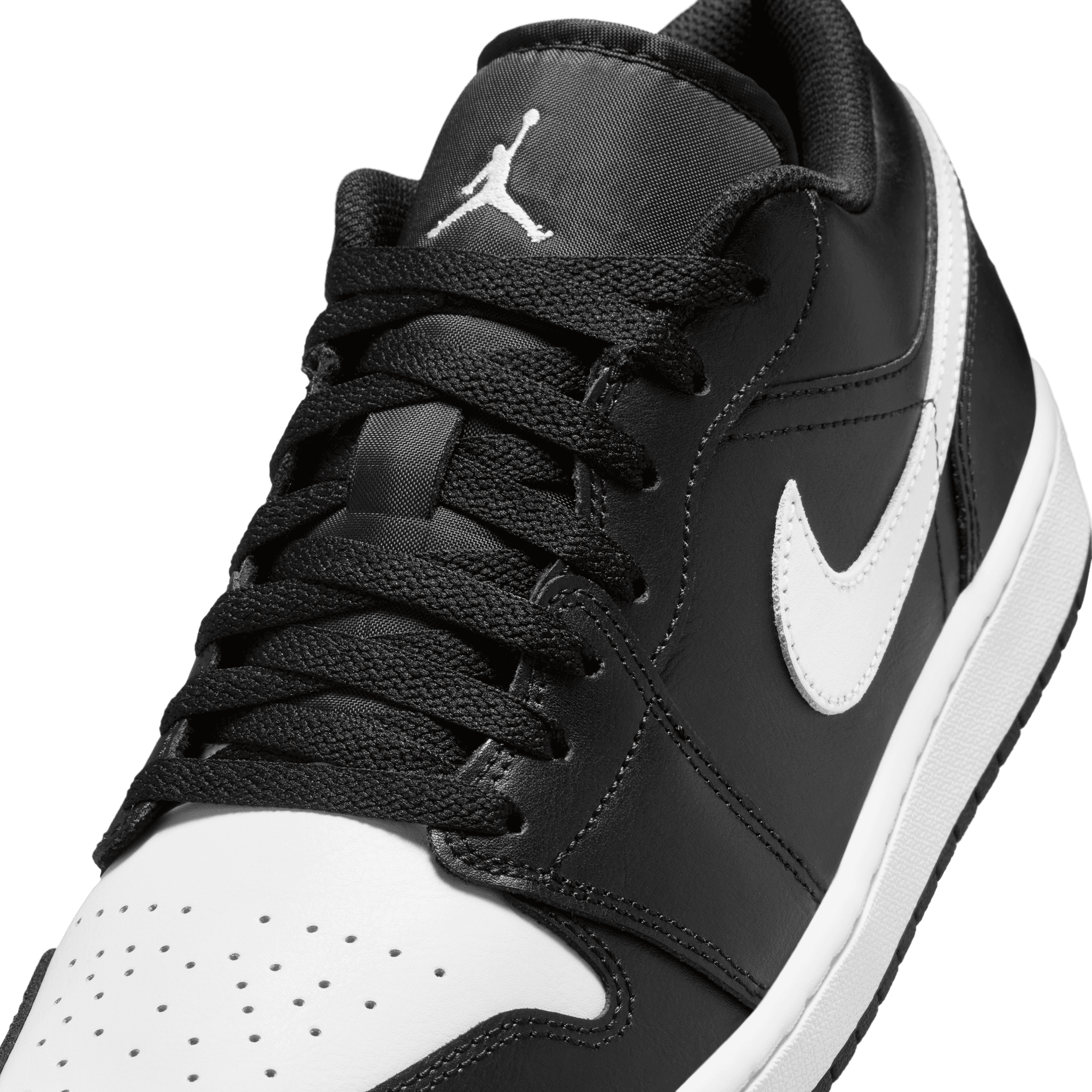 Air Jordan 1 Low 'Black White' Men's Basketball Shoes - Classic Black & White Sneakers for Casual Wear, Street Style & Gym Workouts