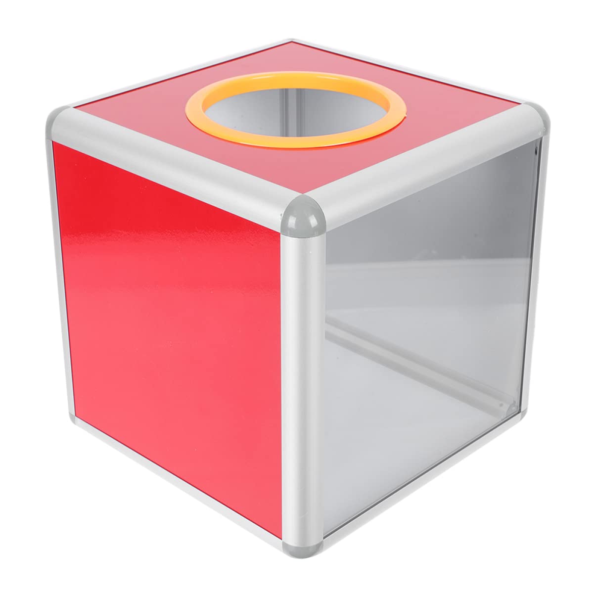 Transparent Multi-Function Raffle Drum Box - Cabilock Lottery Ballot Box for Meetings, Donations & Events - Perfect for Office Drawings, Charity Fundraisers & Classroom Activities