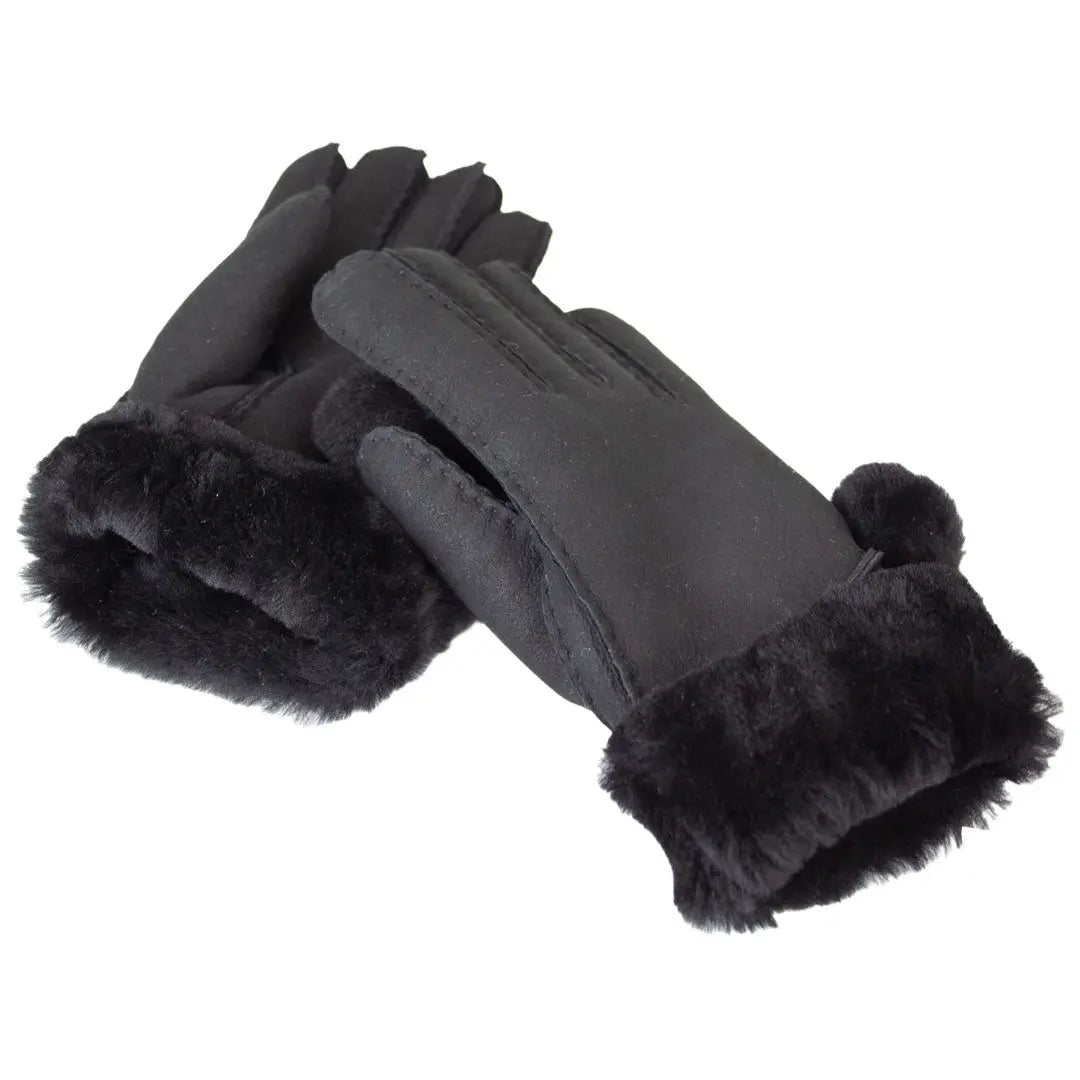 BOL Women's Pompom Hand-Stitched Merino Sheepskin Gloves - Soft Winter Warm Gloves for Women, Fashionable & Cozy Cold Weather Accessories - Perfect for Snow Days, Outdoor Activities & Holiday Gifts