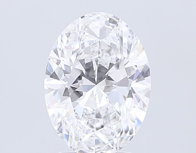 3.01 Carat D Color VVS2 Clarity Oval Lab-Grown Diamond for Engagement Rings & Fine Jewelry