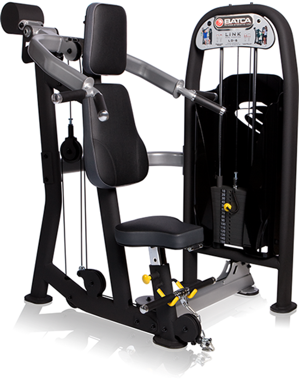 Batca LD 6 Shoulder Press and Low Pulley Machine - Home Gym Strength Training Equipment for Shoulder & Arm Workouts - Perfect for Home Fitness & Commercial Gyms