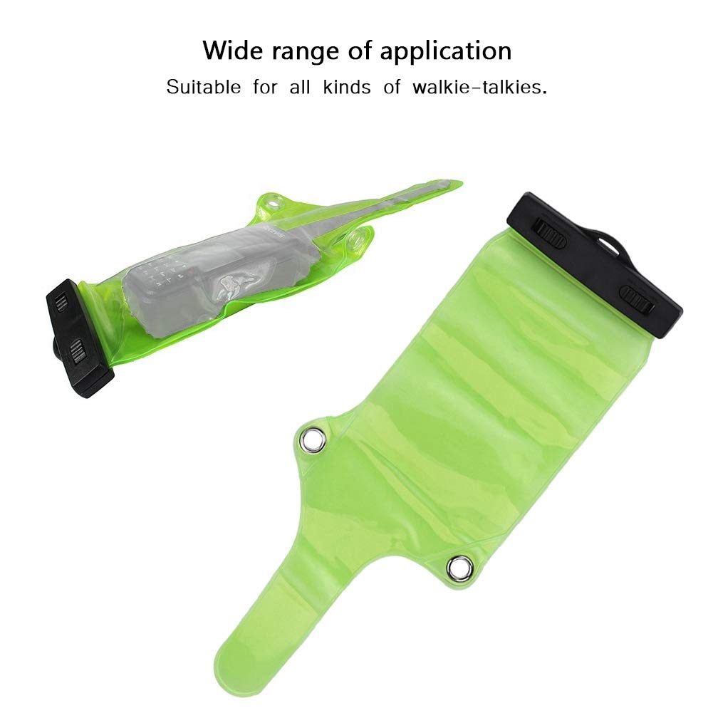 Waterproof Walkie Talkie Pouch - 2PCS Portable Two-Way Radio Protective Case Compatible with Baofeng UV5R, UV82, BF-888S - Ideal for Outdoor Adventures, Construction Sites & Emergency Preparedness
