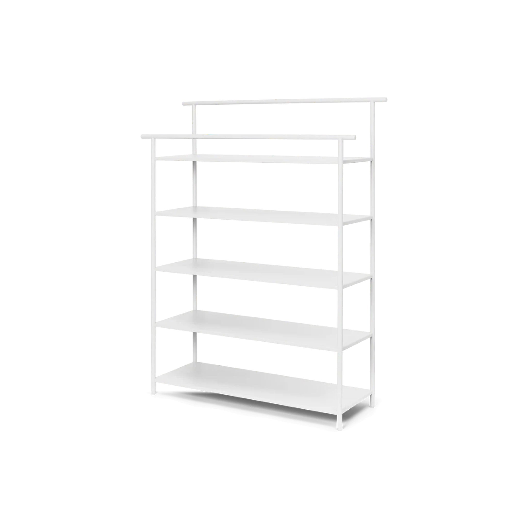 FERM LIVING Dora Wall Shelf - Modern White Wooden Floating Shelf for Living Room, Bedroom & Office Decor - Stylish Storage Solution for Books, Plants & Home Accessories