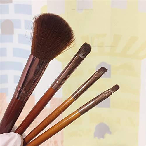 WellieSTR 4-Piece Pastel BJD Makeup Brush Set for Doll Face Up - Soft DIY Makeup Tools for BJD/SD Dolls, Perfect for Miniature Painting, Cosplay & Doll Customization