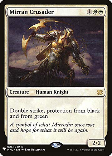 Magic: The Gathering - Mirran Crusader Mystery Booster Card (Modern Masters 2015 Edition) - MTG Collectible Trading Card Game for Deck Building & Strategy Battles