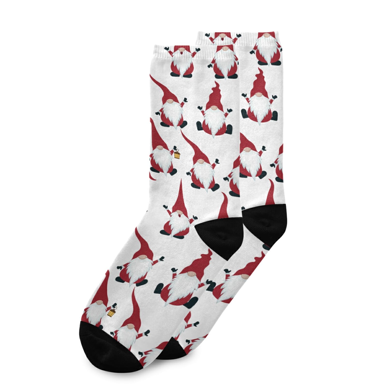 Senya Women's Casual Crew Socks - Soft Vintage Tiger & Leopard Animal Print Athletic Socks with Rose Flowers - Perfect for Running, Yoga & Everyday Wear