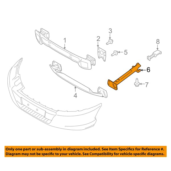 Compatible with 2015-2019 Ford Transit Van Front Bumper Extension Rail Brace Bracket - Driver Side Replacement Part for Enhanced Protection & Style | Perfect for Off-Roading, Work Trucks & Van Customization