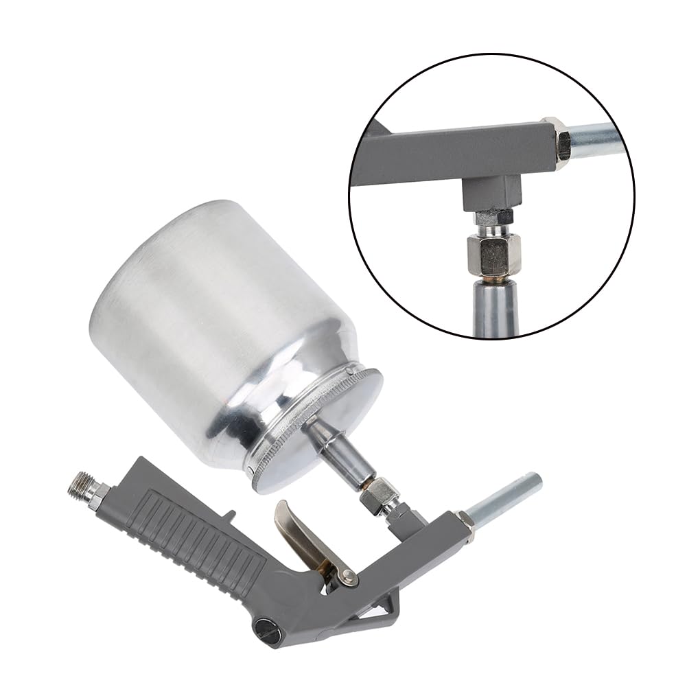 Professional HVLP Air Spray Gun with 750ML Aluminum Cup - Pneumatic Paint Sprayer Kit for Automotive, Furniture, Walls & Doors - Includes Clean Brush for Easy Maintenance - Perfect for DIY Projects & Professional Use
