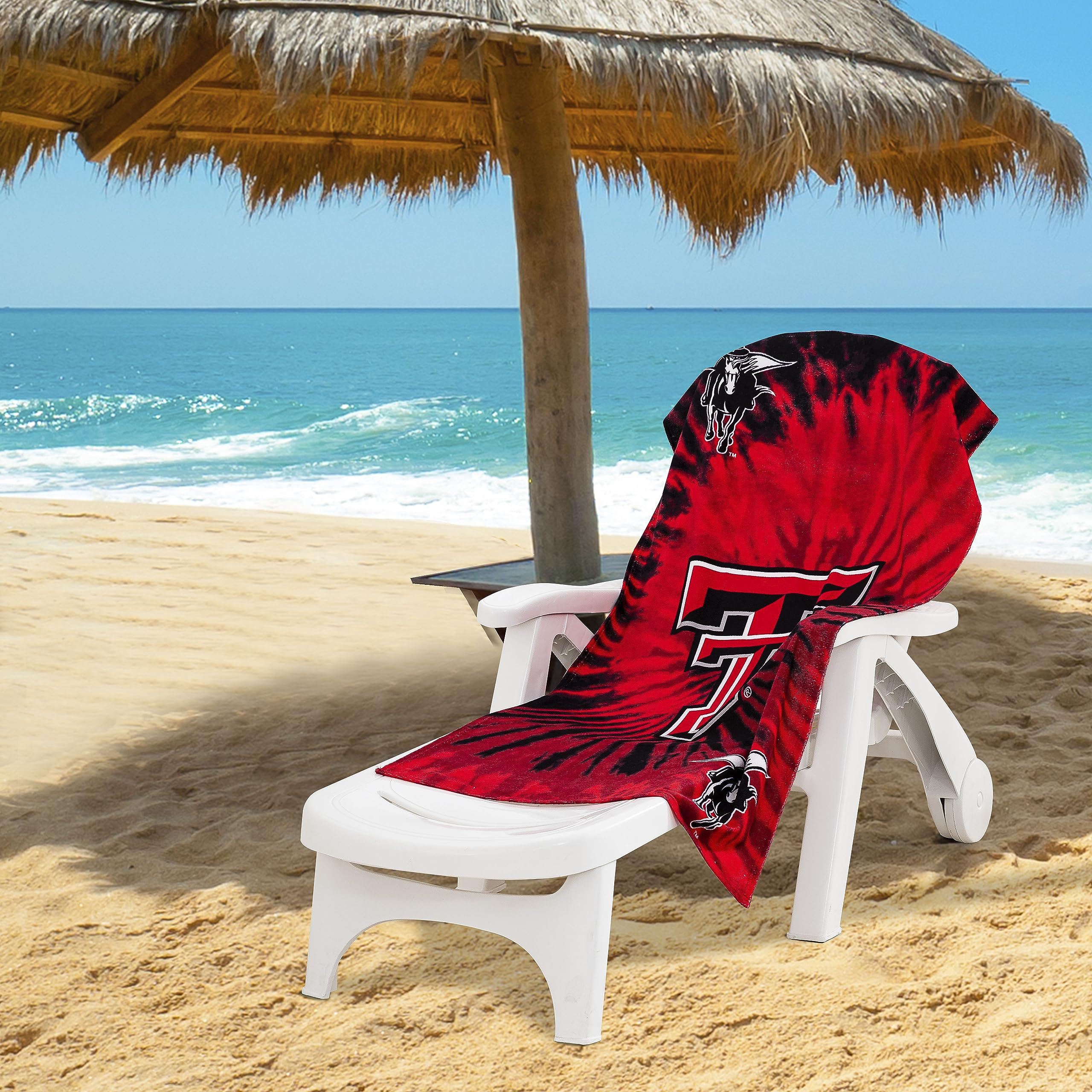 Northwest NCAA Beach Towel for All Ages - Soft, Absorbent & Durable - Perfect for Pool, Beach, Sports Events & Outdoor Activities