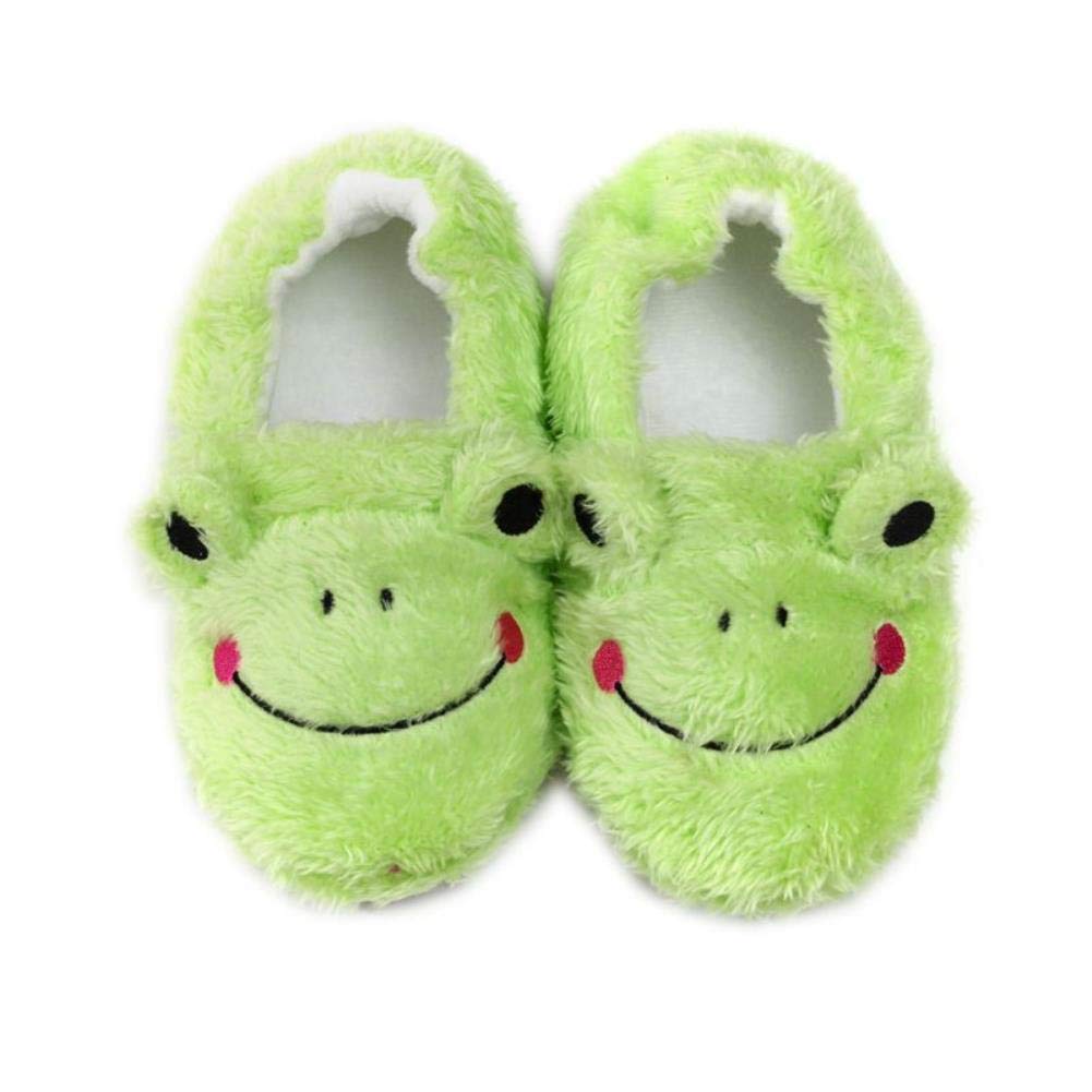 **Adorable Frog Slippers for Toddlers - Warm Winter House Shoes for Boys & Girls - Soft Cotton Indoor Bedroom Slippers - Perfect for Playtime & Cozy Home Wear**