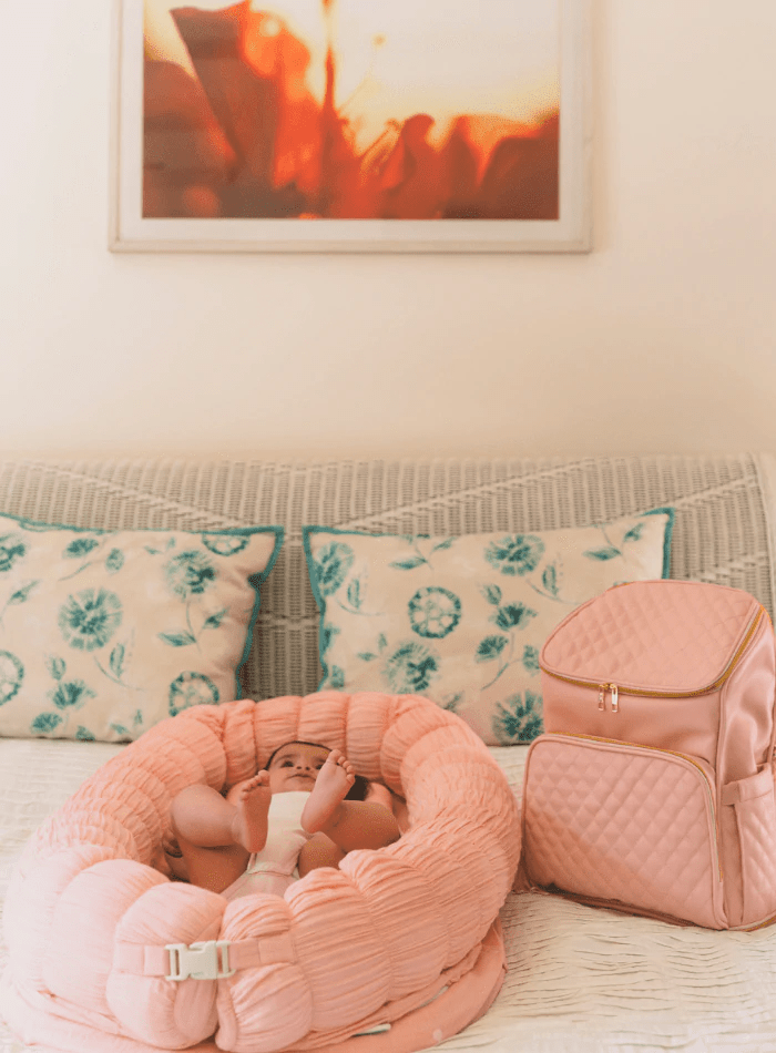 The Sleep Cloud Nest - Ultra Soft Pink Memory Foam Pillow for Side & Back Sleepers - Perfect for Bed, Sofa & Travel Use