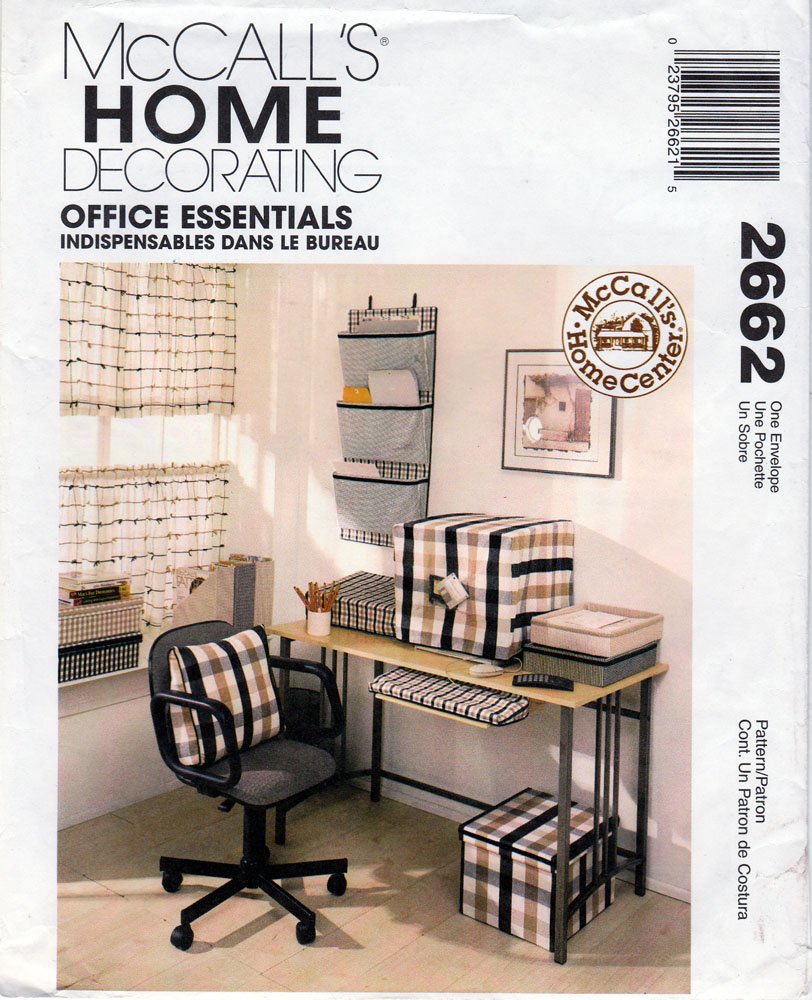 McCall's 2662 Office Essentials - Stylish Home Decor & Organization Supplies for Workspace, Desk & Office Decorating | Perfect for Home Office, Study Room & Workspace Setup