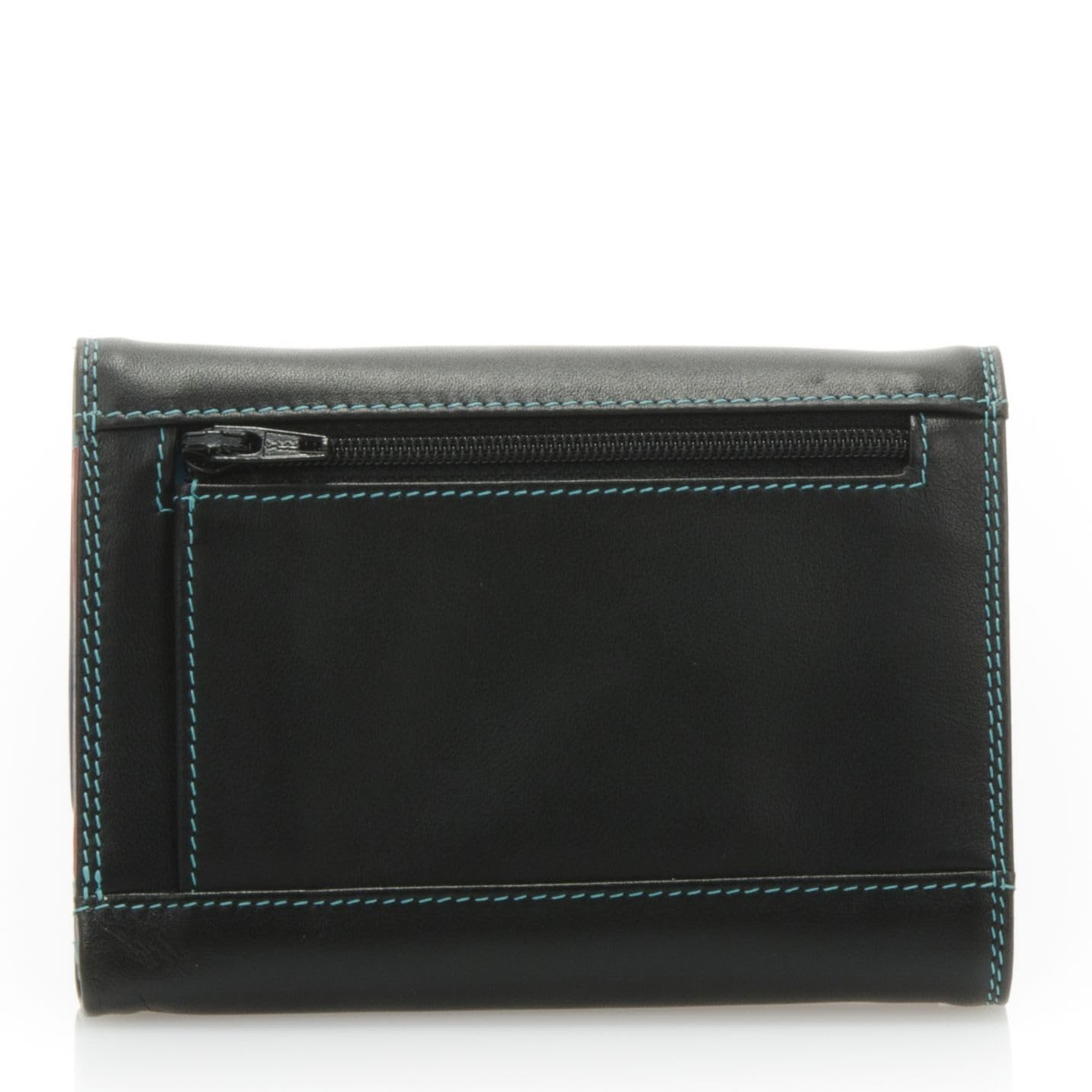 Premium mywalit Double-Flap Leather Wallet - 6 Card Slots, ID Window & Coin Pockets | Slim RFID Blocking Purse for Men & Women | Perfect for Everyday Carry, Travel & Business | Black Elegant Design