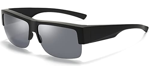 Matte Black Frame(tr90)/Black Lens | Medium Sized | Frame Height: 46mm/1.85inch