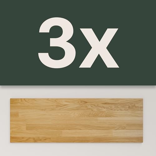 3 x Oak Shelf