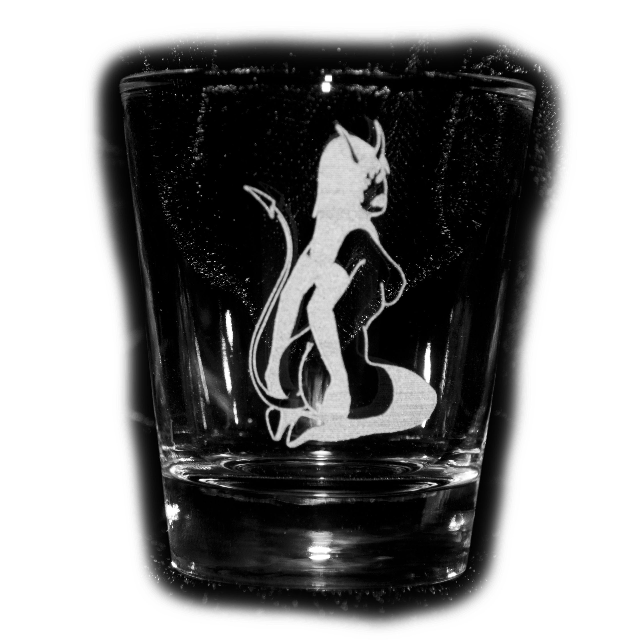 2oz Sexy Demon Succubus Shot Glass - Gothic Party Cups for Halloween, Cosplay & Themed Events - Perfect for Cocktails, Liquor & Bar Accessories
