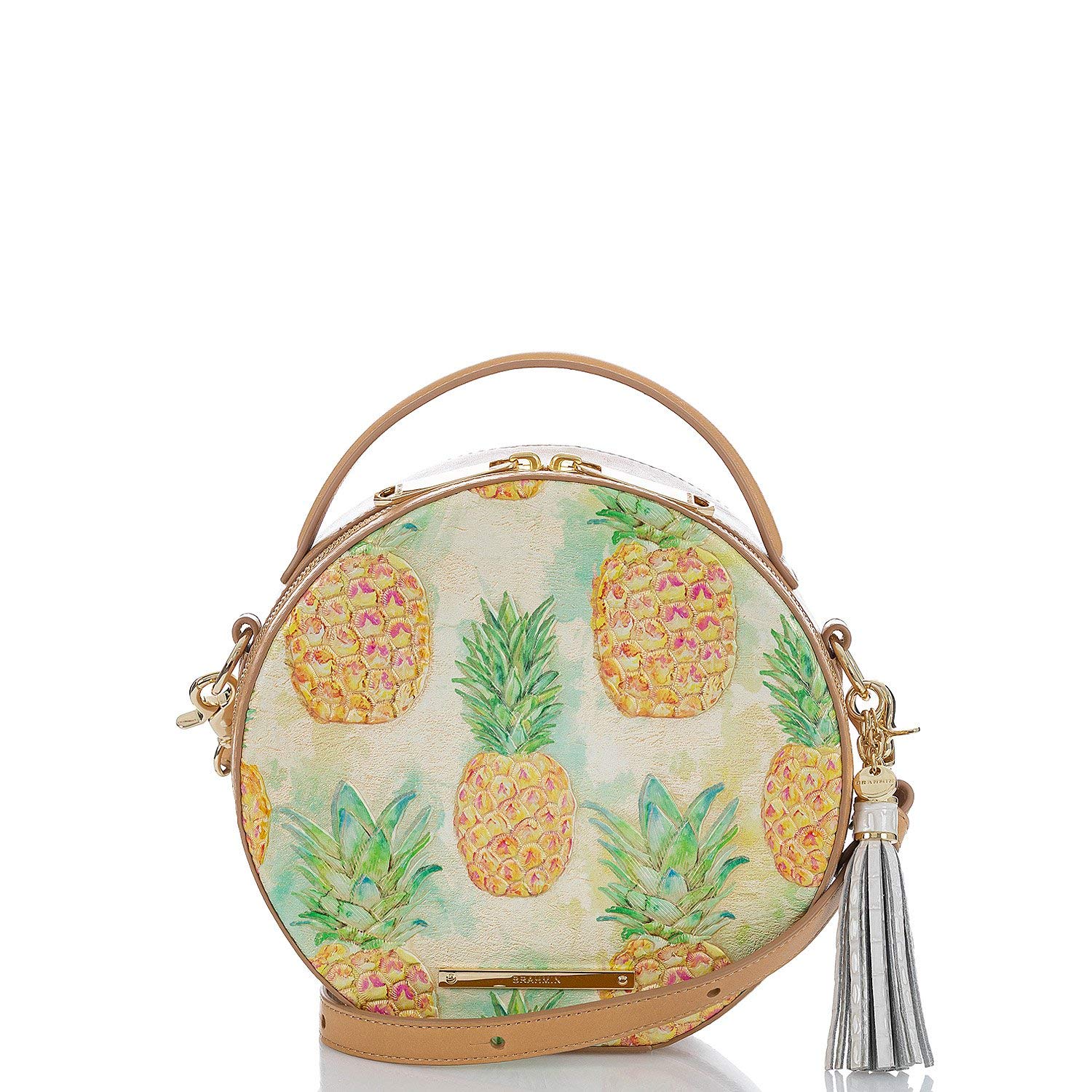 Brahmin Lane Multi Pompano Leather Crossbody Bag for Women - Stylish & Durable Handbag for Everyday Use, Work, and Travel