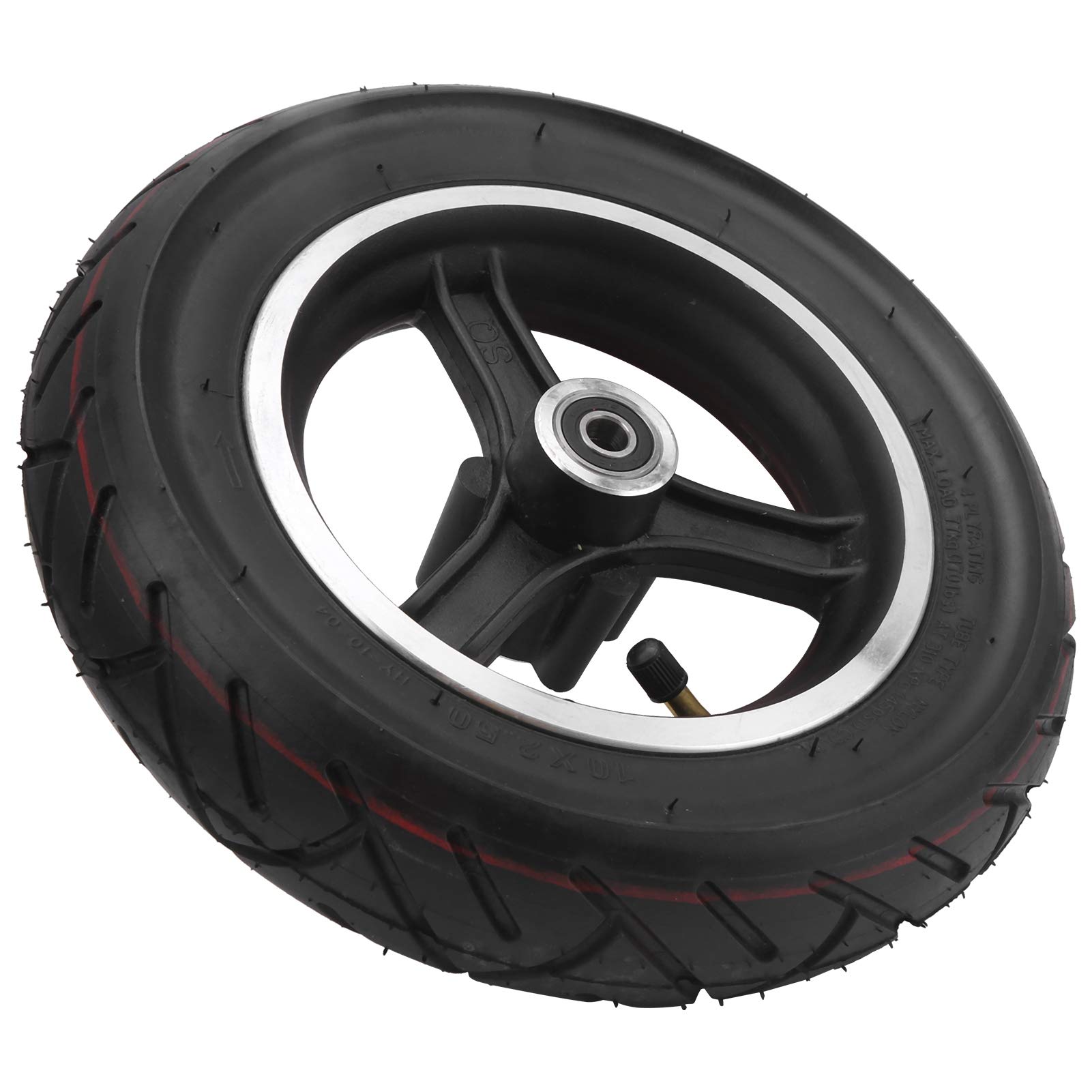 10x2.5 Inch Electric Scooter Tires with Wheel Hub - Durable Rubber Inflatable Inner Tube Replacement for Electric Scooters - Perfect for Commuting, Urban Travel & Outdoor Adventures