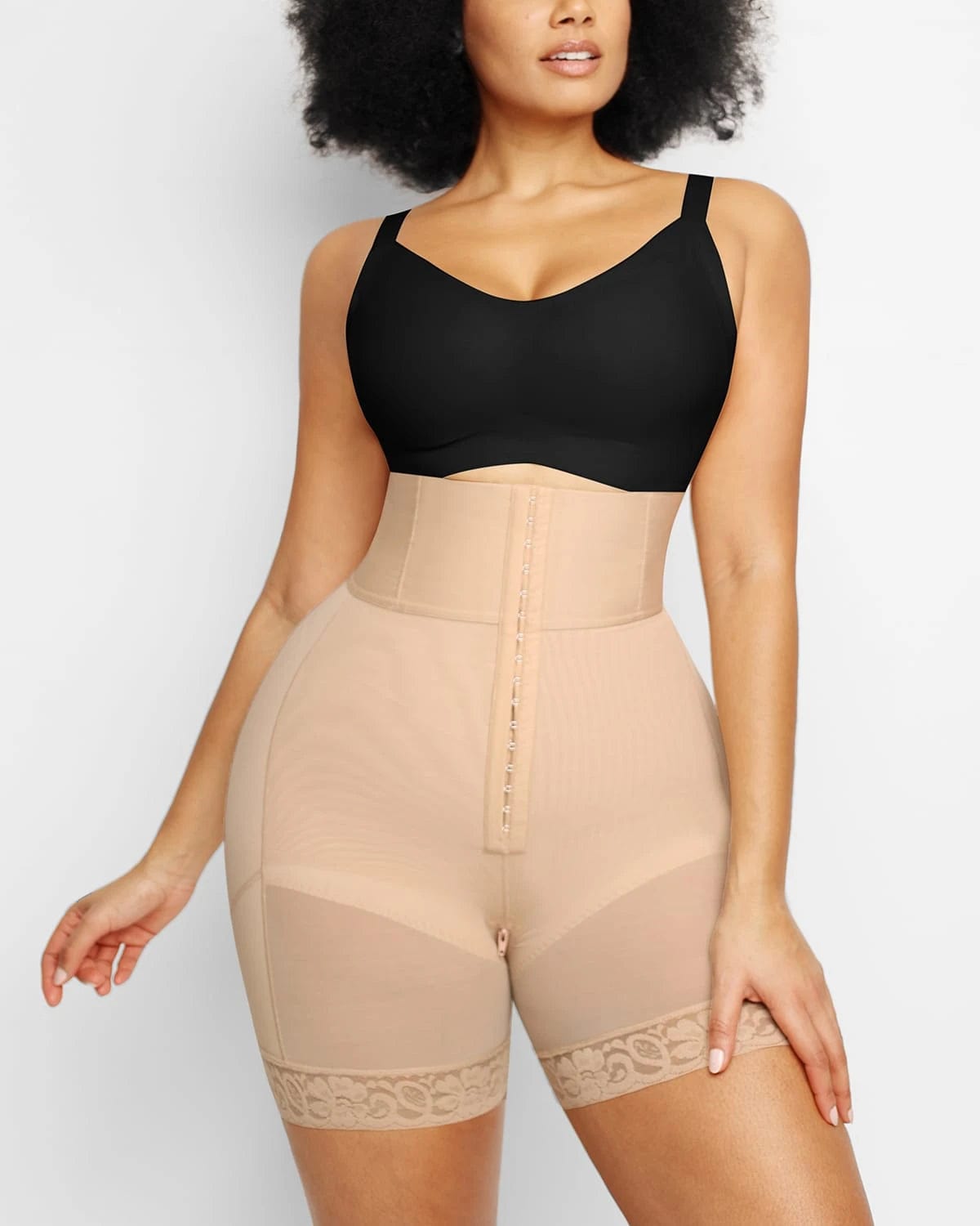 AirSlim® Plus Curve High Waist Shaping Shorts for Women - Tummy Control & Butt Lifting Workout Shorts - Perfect for Yoga, Gym & Everyday Wear