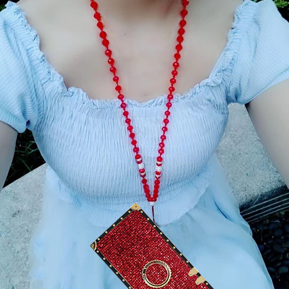Luxury Bling Glitter Sparkle Cute Gold Corner Soft Shock-Absorption Phone Case for Samsung Galaxy S8 Plus with Strap - Red | Perfect for Parties, Travel & Everyday Protection