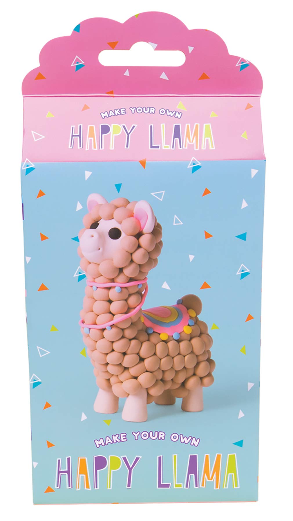 iScream Fizz Creations DIY Mini Happy Llama Modeling Dough Kit - Fun Shaping & Sculpting Set for Kids Arts & Crafts, Birthday Gifts, Classroom Activities