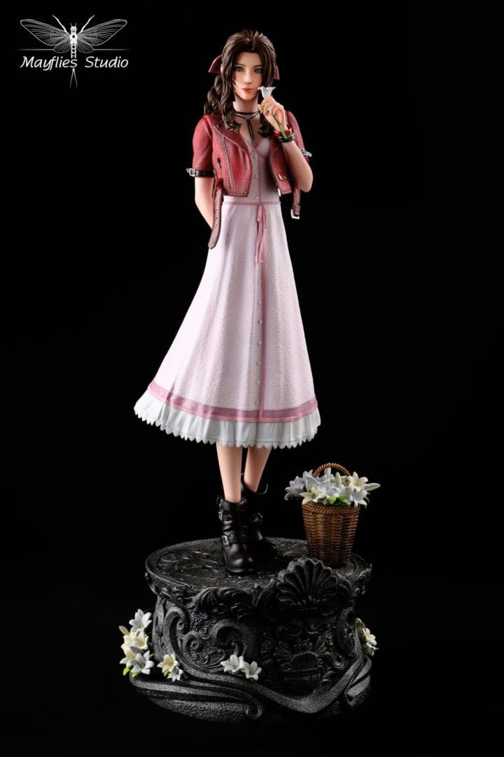 Mayflies Studio Aerith Gainsborough Cosplay Costume - Final Fantasy VII Remake Outfit for Halloween & Anime Conventions