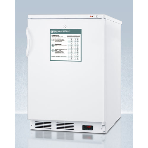 Accucold 24 Inch Wide All Freezer VT65MLGP - Energy Efficient Upright Deep Freezer for Home, Garage & Commercial Use - Perfect for Frozen Food Storage, Meal Prep & Bulk Buying