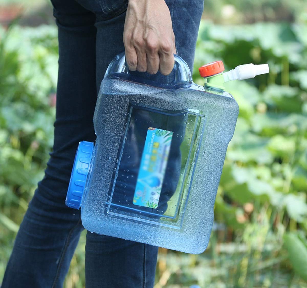Plastic Water Storage Container with Spigot - Portable Camping Water Tank for Outdoor Hiking, Backpacking & Survival Kits - Multiple Capacity Options (5L/10L/20L) - Perfect for Camping Trips, Emergency Preparedness & RV Travel