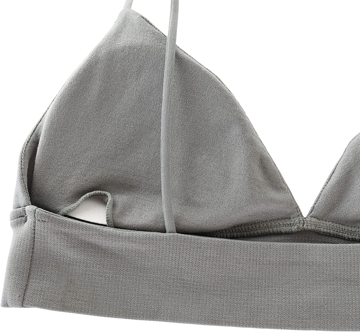 INIBUD Women's Wireless Bralette - Triangle Cups with Removable Padding, Pull-On Design for Comfort | Perfect for Yoga, Lounge & Everyday Wear