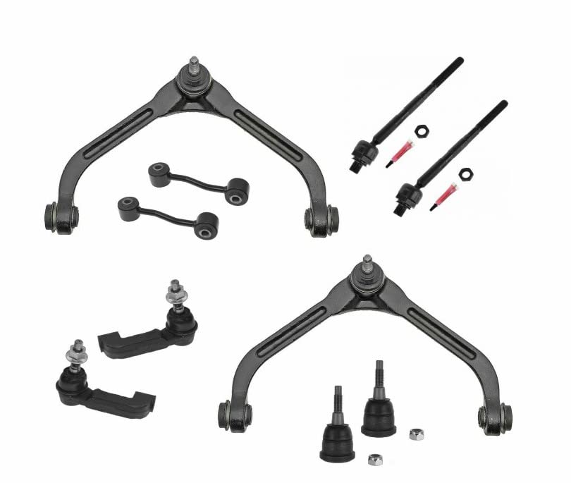 10-Piece Steering & Suspension Kit - Upper Control Arms, Ball Joints, Tie Rod Ends - Compatible with Jeep Wrangler, Cherokee, Grand Cherokee - Perfect for Off-Roading & Vehicle Maintenance