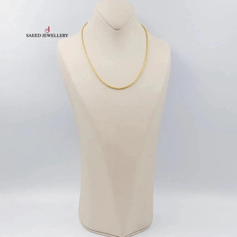 4mm Rope Chain Necklace for Men & Women - Durable Stainless Steel Jewelry for Everyday Wear & Gifting