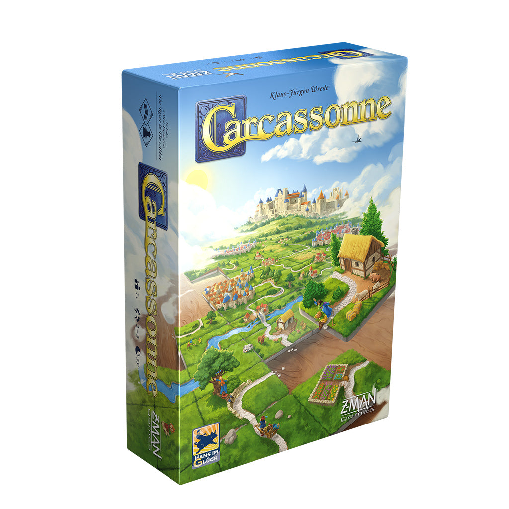 Carcassonne Board Game - Classic Strategy Tile Placement Game for Adults & Families - Perfect for Game Nights & Family Gatherings
